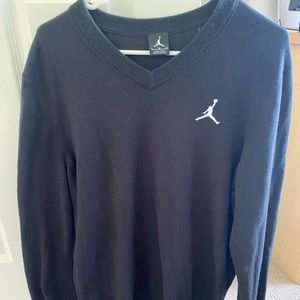 Black Jordan V-neck Sweater